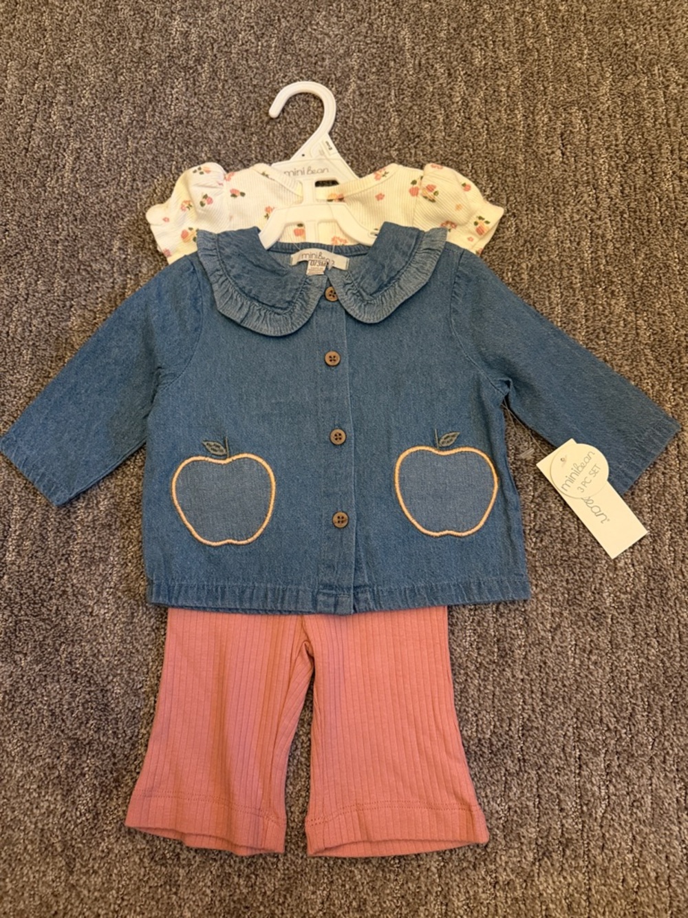 Mini Bean Baby Girl 3 Piece Set